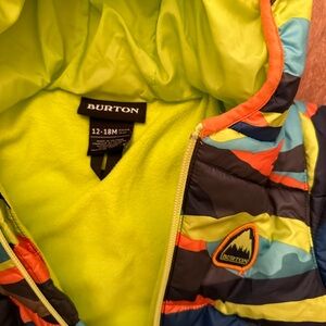 Burton snowsuit 12 to 18 months.